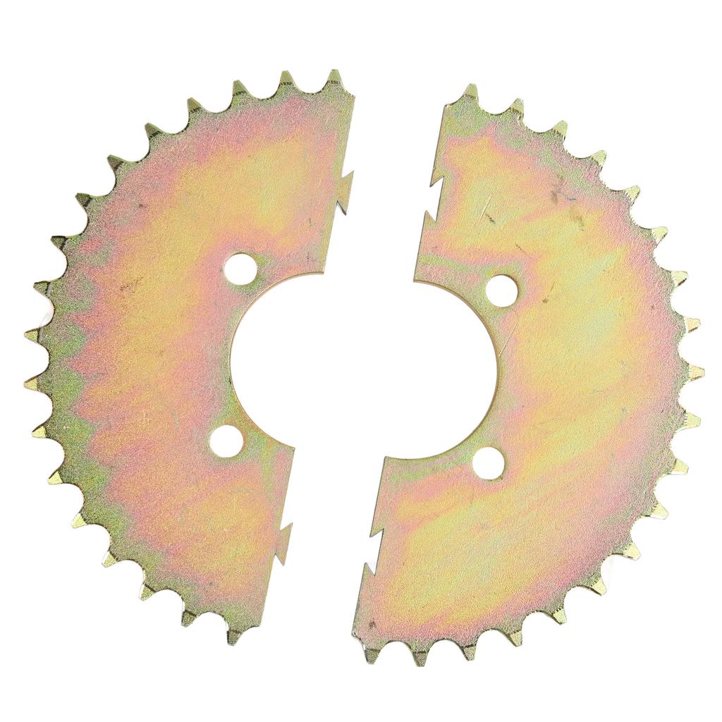 530 58mm 37T Dělitelná řetězová kola pro ATV motokáry 530 Řetěz Modifikační díly Ocelové řetězové kolo 4 otvory 37T Řetězové kolo