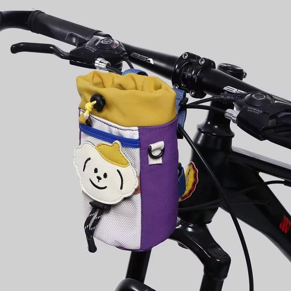 1 Stück Wasserdichter Niedlicher Cartoon Fahrradkorb Radfahren Fahrrad Vordere Aufbewahrungstasche Mit Handyfach Fahrradteile Zubehör