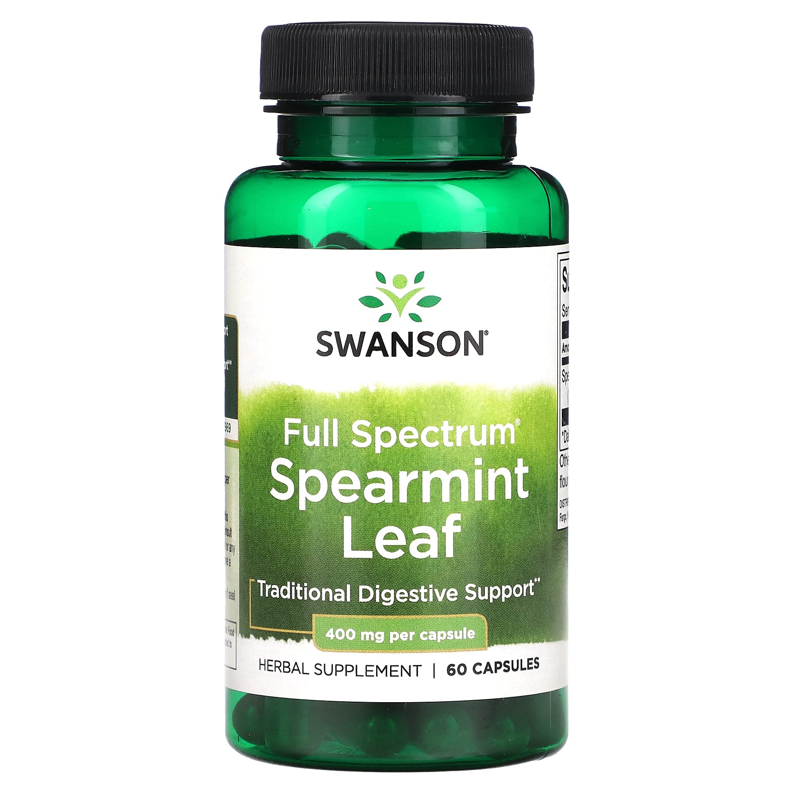 

Full Spectrum Spearmint Leaf, 400Mg, 60 Capsules