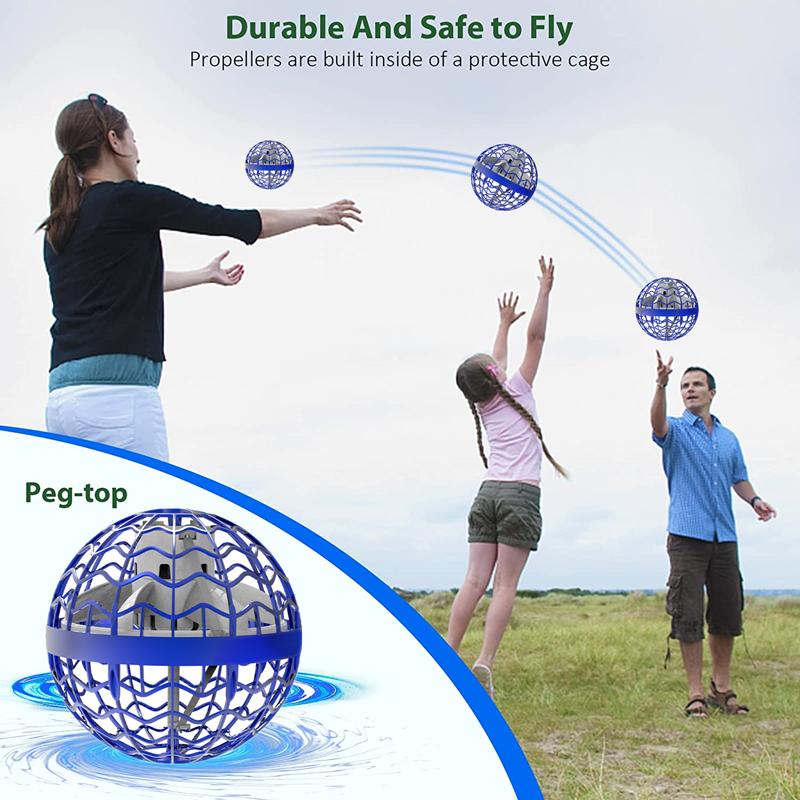 Fly Ball Hover Ball LED Light Rotating Fly Ball Toy Flying Drone Ball  Indoor And Outdoor Children's Gift