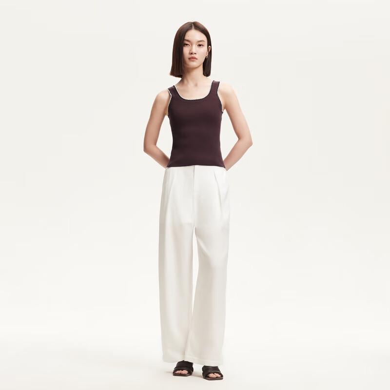 VEROMODA Lyocell Blend Contrast Trim Slim Camisole