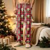 Herren Casual Strickhose mit weihnachtlichem Print, Farbe und Taschen für die Feier