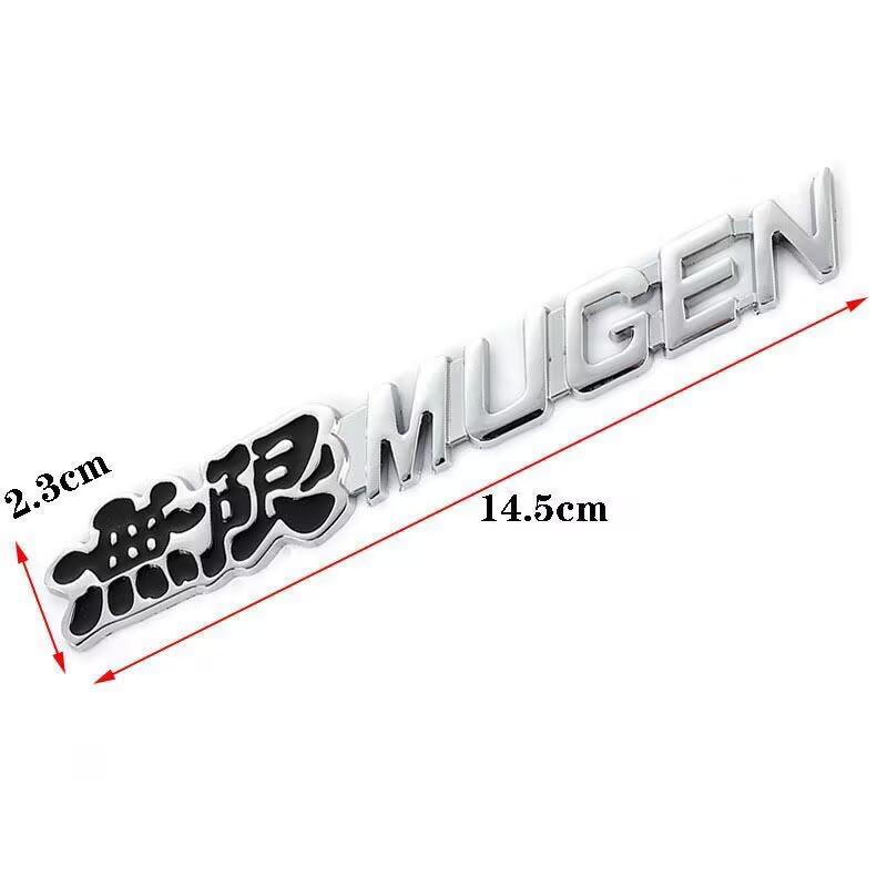 Honda Jade Fit Civic Custom Metal Rear Emblem Sticker - Mugen Style