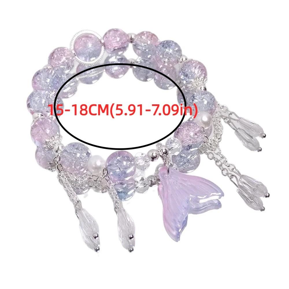 Sweet Colorful Beads Bracelet Exquisite Sweet Lucky Hand Chain  Versatile Wear