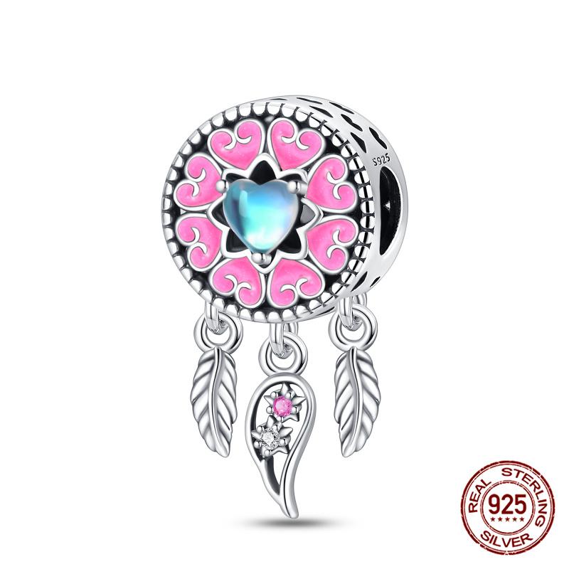 Compatible With Charm Bead Charms Ideal For Authentic Bracelets 100 copper Blue Dream Catcher Beaded Do It Yourself Jewellery Making Womens Gifts