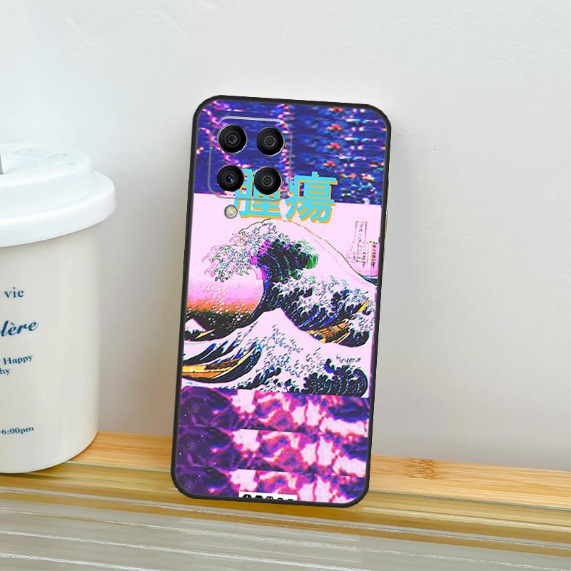 

Great Wave Retro Cyber Statue Case For Samsung Galaxy M06 M16 M36 M56 M15 M11 M31 M21 M53 M13 M32 M52 M35 M55 M14 M34 M54 Samsung M51