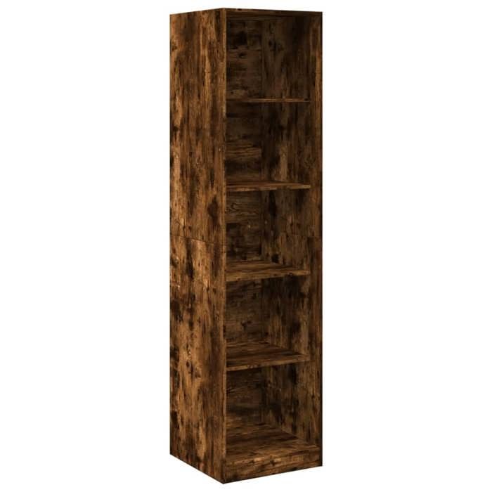 VidaXL Wardrobe Smoked Oak 50x50x200 Cm Engineered Wood, Storage Cabinet, Wardrobe Organizer, Cabinet, 3307715