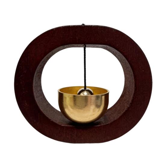 Magnetic Shopkeepers Bell C-shape Wooden Decorative Wind for Door Opening Door Bell Chime