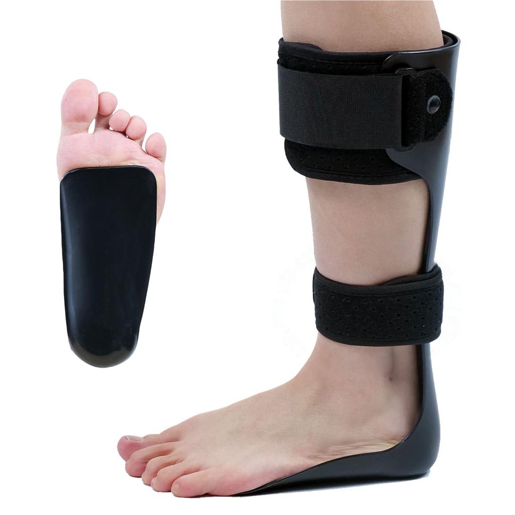 AFO Foot Drop Brace with unique Half-Palm Design, Lightweight Medical Drop Foot Stabilizer Orthotic Brace for Walking & Exercise