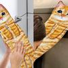 Funny Cat Hand Towels Kitchen Bathroom Hand Towel Quick Dry Soft Absorbent Microfiber Cat Shape Wipe Hands Towel For Cat Lovers