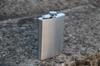 Elegant Silver Hip Flask with Four Gentelo Glasses