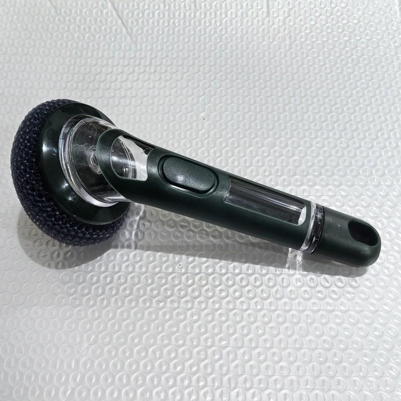Escova Premium de Cabo Longo com Dispenser de Líquido para Panelas e Pratos para Limpeza Eficiente da Cozinha