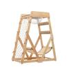 Cat Climbing Frame Space Capsule Scratching Board Hammock Solid Wood Sisal Not Falling Chips Rugged Climbing Net Pet Supplies