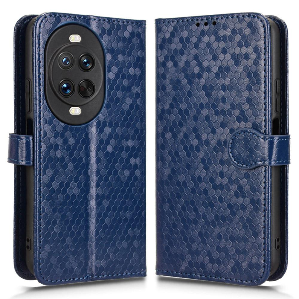 For Huawei nova 14 Pro 5G Wallet Case Dot Pattern Imprint PU Leather Phone Cover with Wrist Strap