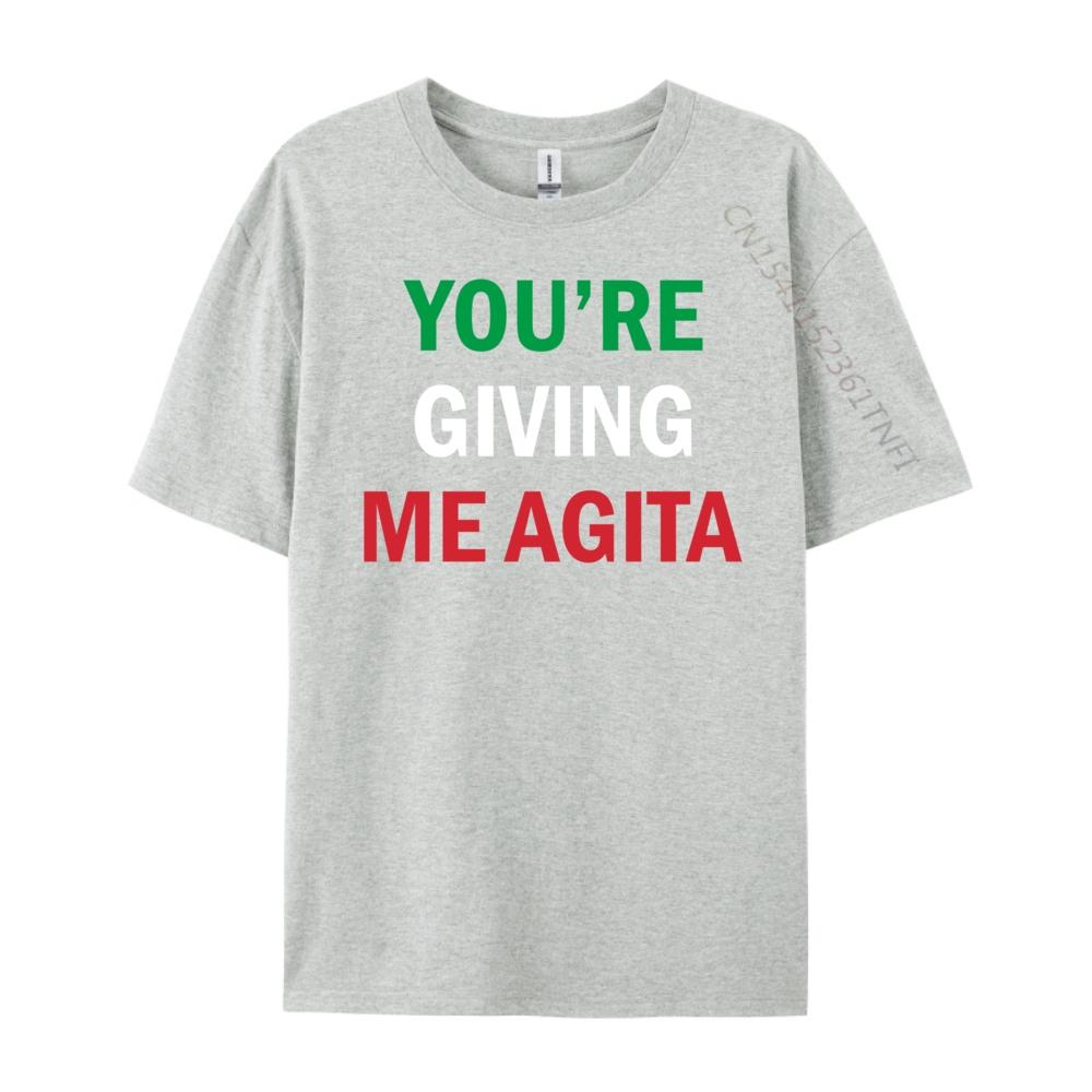 Funny Italian Sayings Quotegiving Me Agita Funny Italian Sayings Quote Fashion T Shirt Men Men Short Sleeve Tee