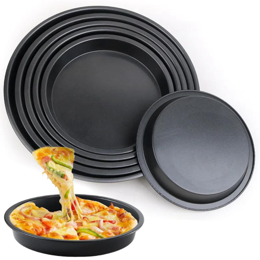 6/8/9/10 Zoll Pizza Backblech Antihaft Backform Pfanne Haushalts Restaurant Küchenzubehör für Pizza-Kochliebhaber XJM