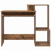 Desk with Shelf Rustic Wood Look 106 x 41 x 88.5 cm Engineered Wood