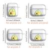 Green Avocado Case For Airpods Pro 3 4 Pro3 Pro2 2 1 Clear Earphone Cases Cover