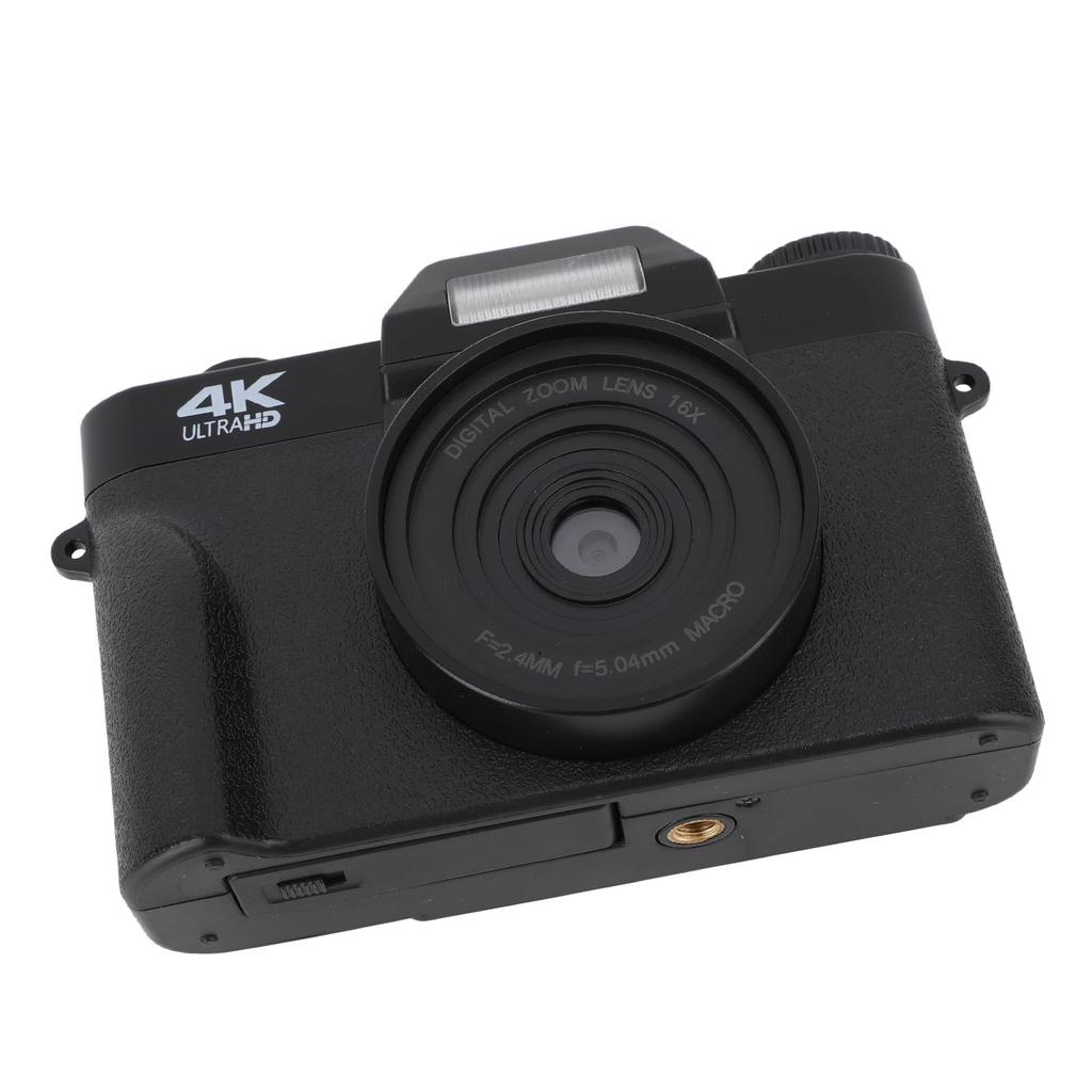 4K Digital Camera 16x Digital Zoom 48MP Vlogging Camera with 3.0 Inch IPS Screen for Photography Support Micro Memory