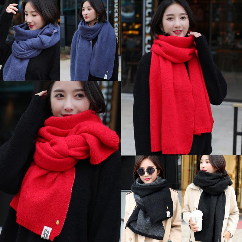 Buy Women Cashmere-Like Scarf Winter Autumn Thicken Warm Shawl Large ...
