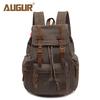 AUGUR Vintage Canvas Backpack for Men – Dual-Shoulder Laptop & School Bag