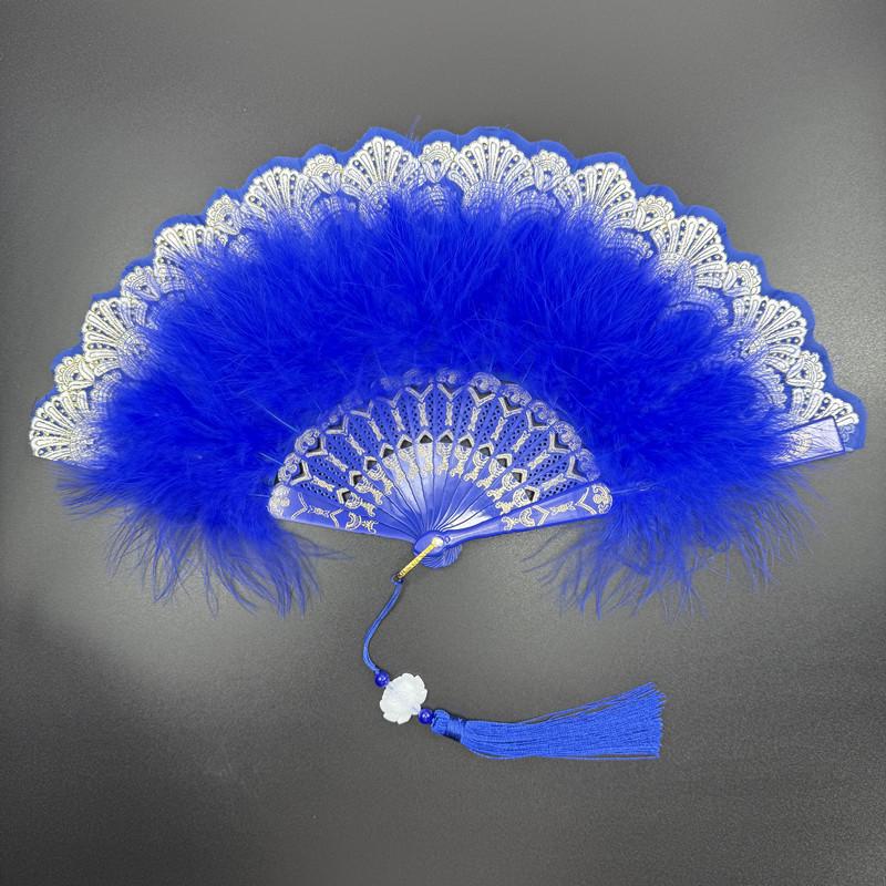 Black Lace Chinese Style Folding Fan for Cheongsam, Lolita, and Hanfu Fashion Shows