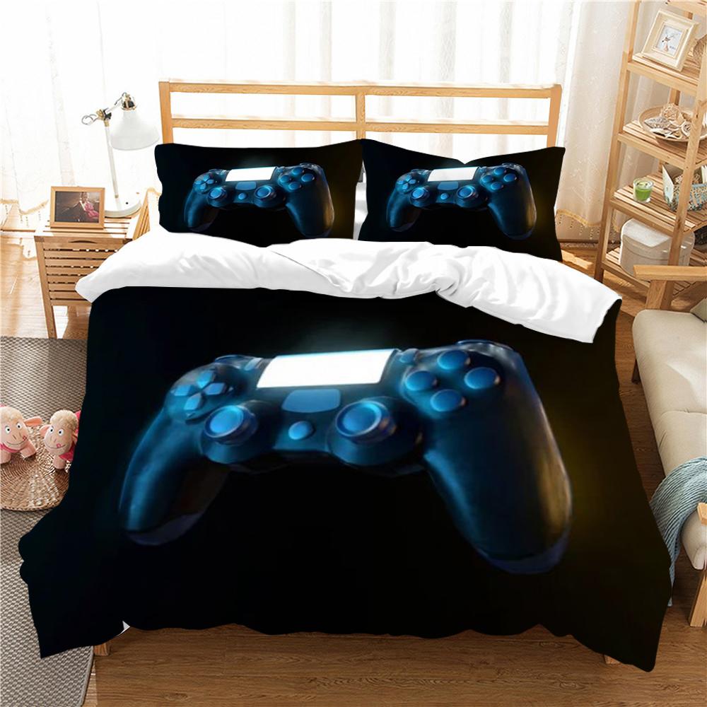 Home Textiles Bed Set 3D Gamepad Print Pillowcase Comfortable Comforter Duvet Covers Microfiber
