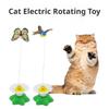 Interactive Cat Teaser Wand Toy - Automatic Rotating Electric Flying Butterfly Hummingbird, Indoor Kitten Exercise Play Toys