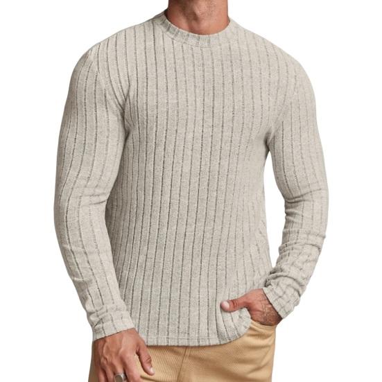 

Мужской спортивный топ Slim Fit Pure Color Round Neck Elastic Mid M хаки