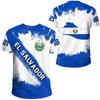 El Salvador Flag Map 3D Print T Shirt For Men Clothes Fashion Male T-Shirt National Emblem Tshirt Independence Day Tee Women Top