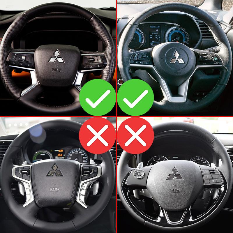 Paddle Shift For Mitsubishi  Outlander ZM ES SE SEL LS Car Steering Wheel DSG Shifter Extension Trim Gear Stickers Aluminum