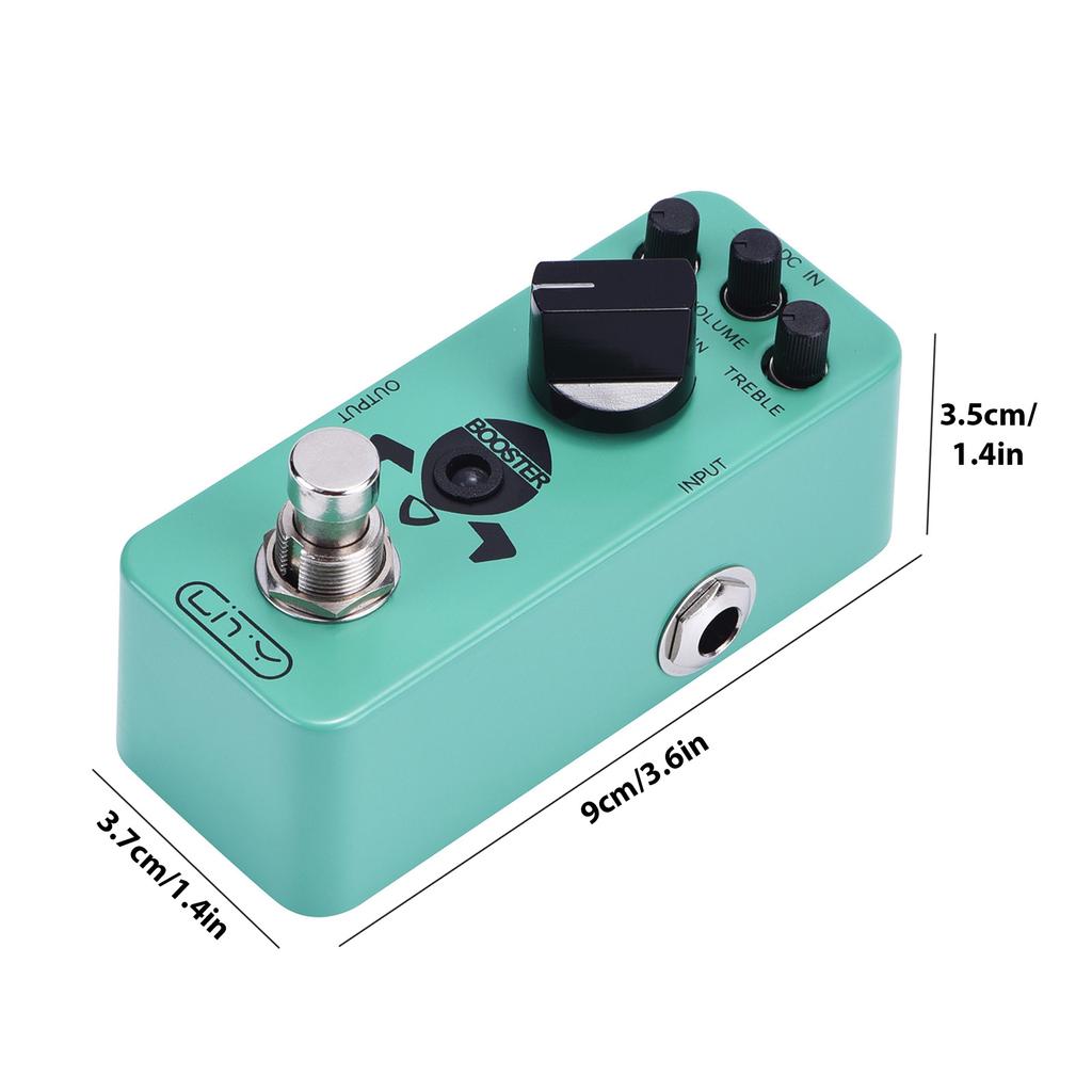 Lity Booster Guitar Pedal Mini Booster Effects Pedal Pure Clean Mini Boost for Electric Guitar