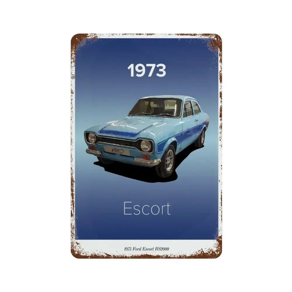 Garage Bar Metal Wall Sign, Auto Interior Decor Plaque 20x30cm