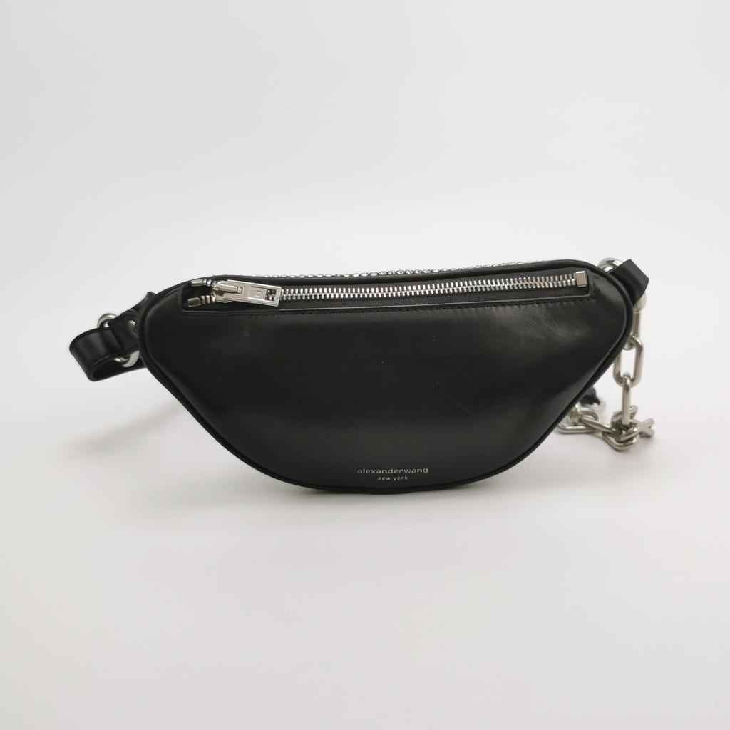 [Gebraucht] Attica Serie Verstellbare Strassstein-Kette Interne Leder-Logo-Verzierung Rindsleder und Schaffell Mini-Schultertasche Crossb - Ausgezeichnet #1JYQ1X4