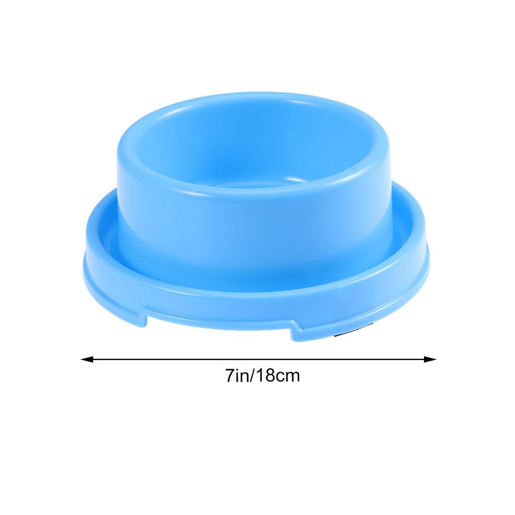Circle Anti-Ant Pet Feeding Bowl Blue High Wear Resistant Plastic Dog Food Bowls for Puppy Cat Small Pets Pet Food Bowls