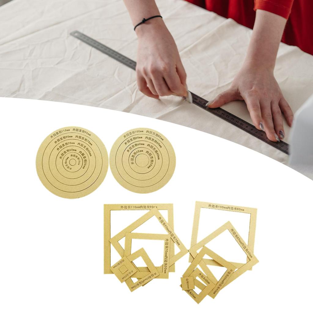 2x Quilting Templates Patchwork Quilting Ruler DIY Clothing Patchwork Ruler