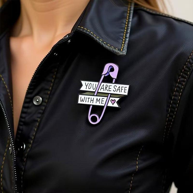Cartoon Oil Drip Alloy Brooch Exquisite Pin Slogan Modeling Badge Trendy Cool Personality Accessories Medal