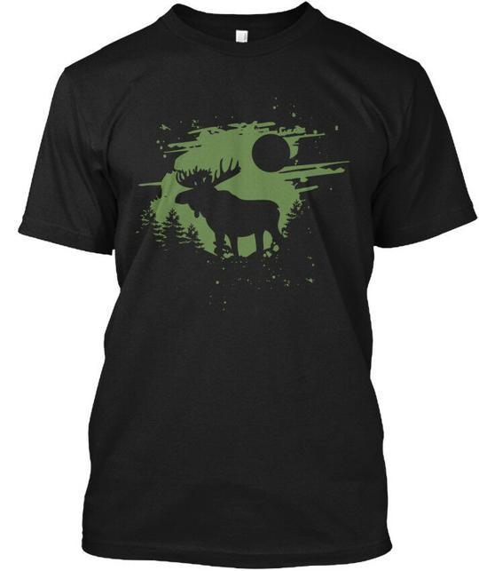 Abstract Moose T-Shirt Made in the USA Size S to 5XL