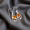 Citrine Gemstone 925 Sterling Silver Jewelry Handmade Earrings1.60" Gift For Her EE-49-9