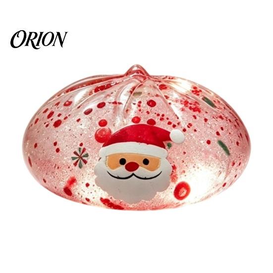 Birthday Gifts for Kids Glitter Bun Stress Relief Toy, Soft TPR Slow Rising Sensory Christmas Squeeze Balls Fidget Toy Anxiety Relief, Holiday Adults