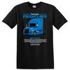 Blue Semi Truck T Shirt for Truck Driver Enthusiasts Heavy Hauling Tee