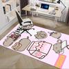 Pusheen, Milk, Witch Office Carpet Soft Polyester Entrance Carpet Washable Non slip Machine Washable