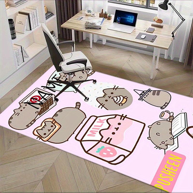 Pusheen, Milk, Witch Office Carpet Soft Polyester Entrance Carpet Washable Non slip Machine Washable