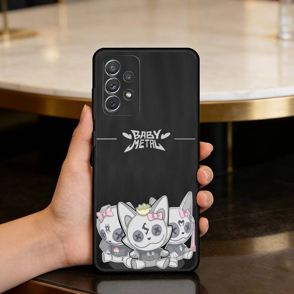

BABYMETAL R-Rock Band Phone Case For Samsung Galaxy A73,A72,A71,A70,A53,A52,A51,Soft Silicone Black Cover Samsung a40