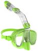 Ensemble Masque de Snorkeling Anti-buée à 180°, Anti-fuite pour Adultes et Enfants