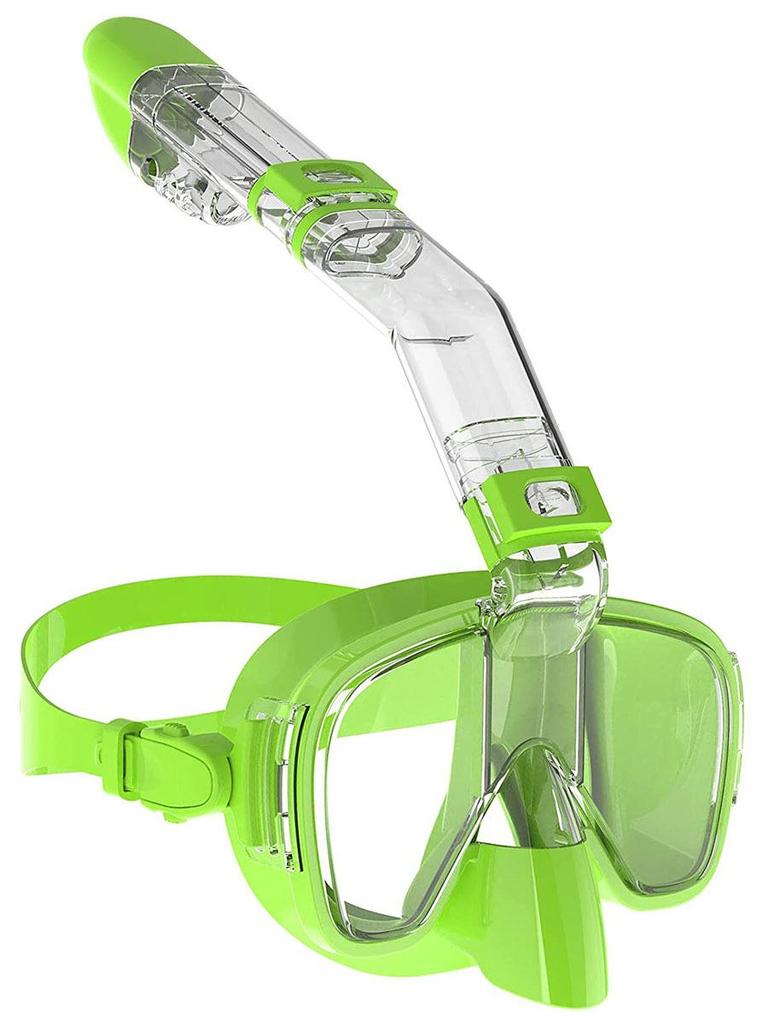 Ensemble Masque de Snorkeling Anti-buée à 180°, Anti-fuite pour Adultes et Enfants