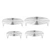Multipurpose Stainless Steel Steamer Rack for Pot Use with Tray Suitable for Steaming Dumplings Eggs and Grilling
