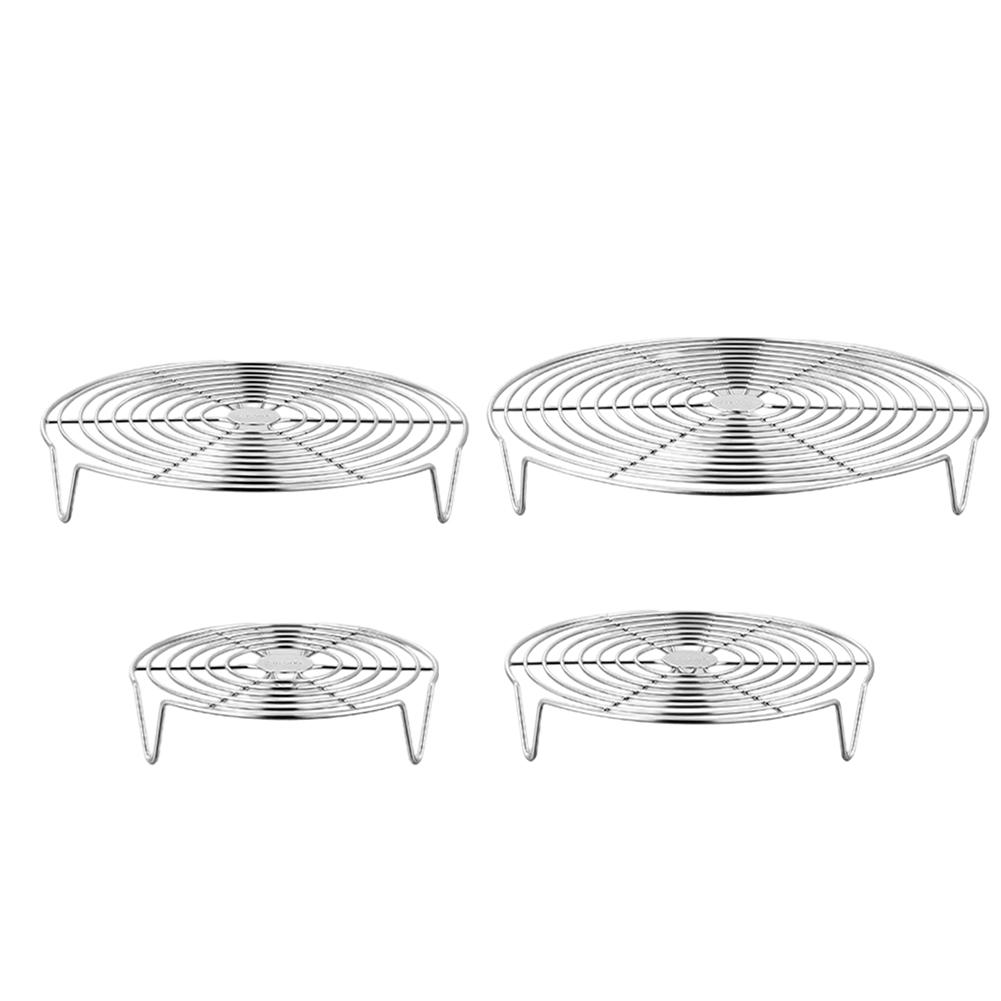 Multipurpose Stainless Steel Steamer Rack for Pot Use with Tray Suitable for Steaming Dumplings Eggs and Grilling