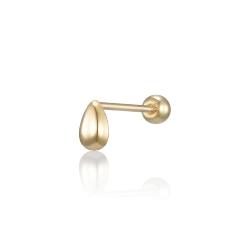 LUNNE 14k Mini Teardrop Piercing (14k Gold) #LFPI15