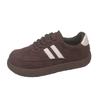 Europese dikke zool imitatieleer Duitse trainingsschoenen dames 2025 herfst nieuw high-end Hong Kong stijl retro casual board schoenen sportschoenen